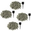 Pure Garden Solar Outdoor LED String Lights, White, 2PK 50-LG10122